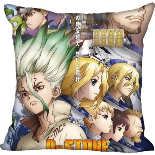Nice Dr. Stone Pillow Case High Quality Satin Fabric Pillowcase Decorative Pillow Cover Droping Shipping Wedding Decorative