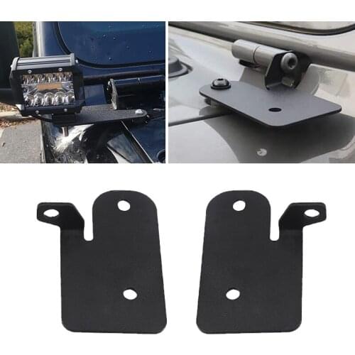 Windshield Hinge Light Mounting Bracket for Jeep Wrangler JL 2018-2020 Bracket Mount Holder for Led Bar Work Lights