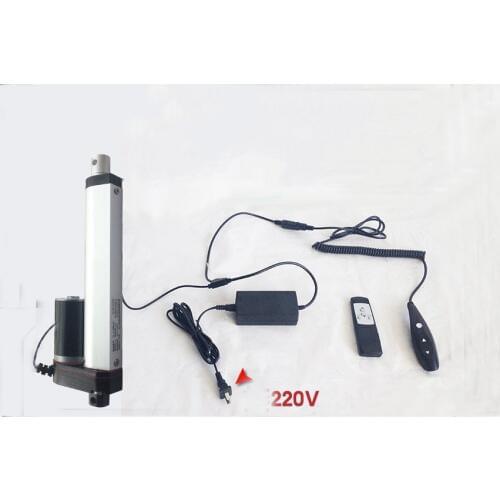 Linear Actuator+DC 24V Wireless Remote Control Kit+Mount Brackets 4"inch Stroke