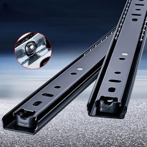 Stainless Steel Drawer Slides Soft Close Drawer Track Rail Sliding Two or Three Section Cabinet Slides Furniture Hardware