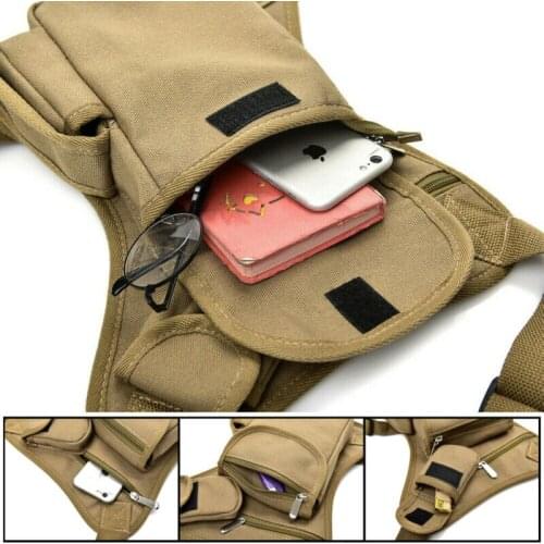 The latest tactical military shoulder waist fan bag, pouch, hip bag, Camping Hiking outdoor tactical multifunctional leg bag