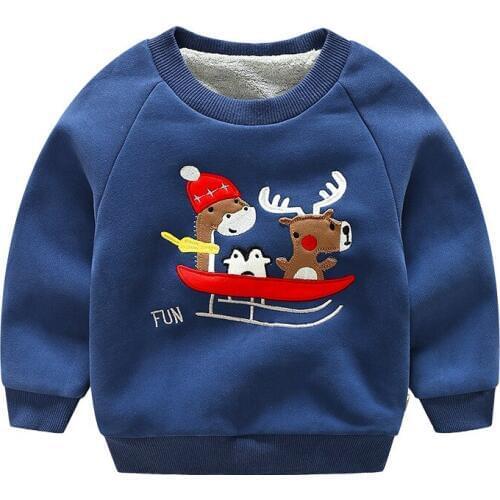 2018 New winter Brand Children cotton thick Sweatshirts baby boys clothing cartoon outerwear girls coat warm jacket 2-7 years