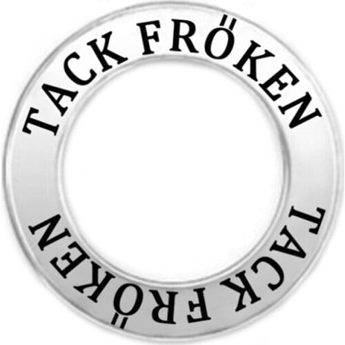 New Fashion Personalized Custom Name Round Circle Affirmation Charms