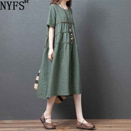 Модные платья в клетку NYFS China At AliExpress