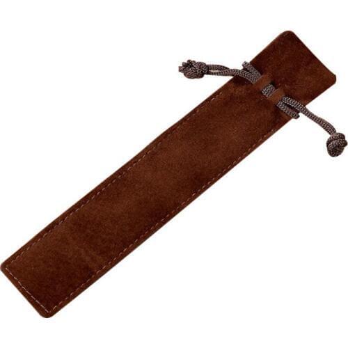 Single Pencil Bags Pen Case with Rope Fountain Ballpoint Pen Velvet Pen Pouch Holder Wholesale LX8460