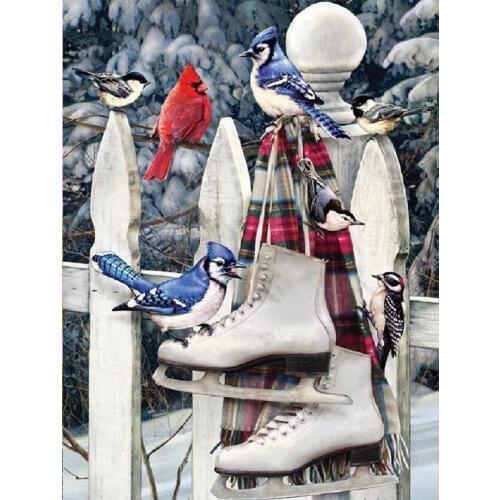 Full square / round 5D DIY Diamond Painting animal bird Skates picture Mosaic Diamond Embroidery Sale Decoration Painting GH532