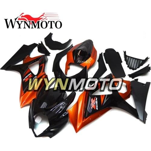 Complete Fairings Kit For GSXR1000 2007-2008 07 08 K7 ABS Plastics Bodywork Cowlings Orange Gloss Black Fairings Frames Covers
