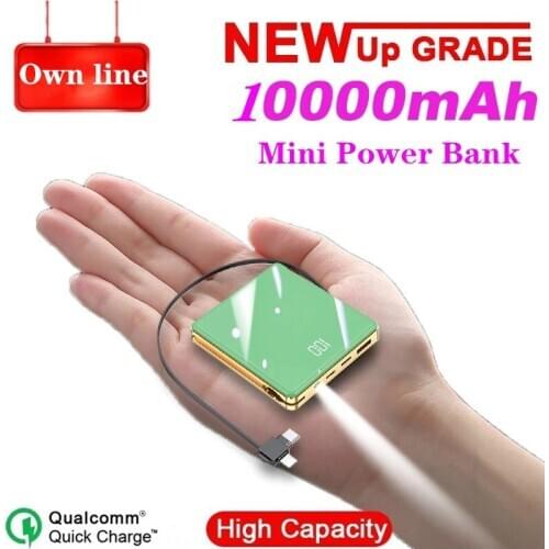 Power Bank 10000mAh Portable Charger Large Capacity 2USB Port Outdoor External Battery Power Bank for Samsung Xiaomi iPhone OPPO