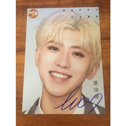 Hand signed IDOL PRODUCER NINE PERCENT CAI XUKUN autographed photo 5*7 052018A