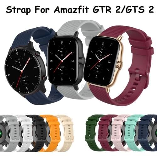 Duszake Smart Watch Strap For Amazfit GTR 2 Silicone Wrist Strap For Xiaomi Huami Amazfit GTR 42 47mm GTR2 GTS 2 Bracelet