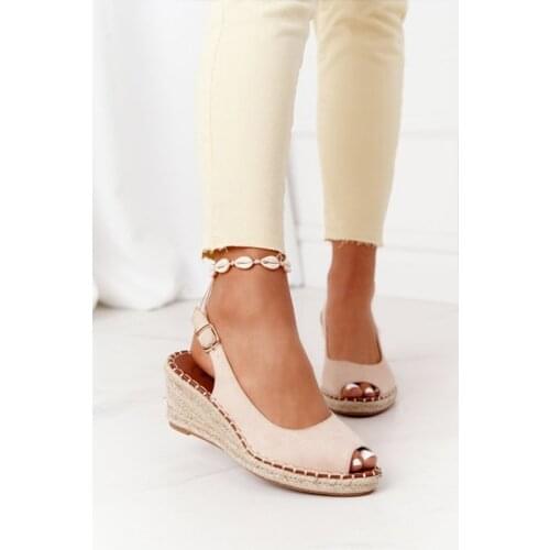 Summer Women Sandals Peep Toe Solid Color Buckle Wedge Sandals for Women Casual Comfortable Platform Females Mid Heel Sandals