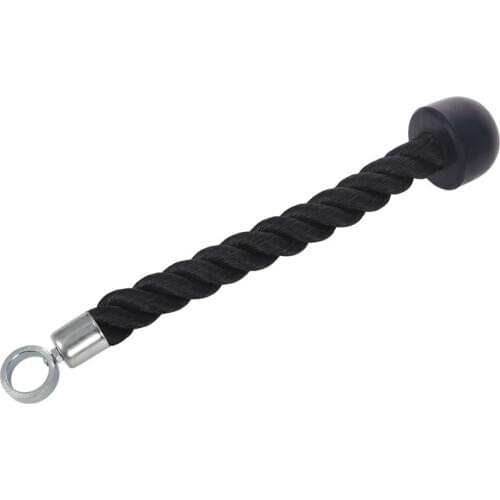 Single Grip Tricep Rope with Cable Machine Attachment