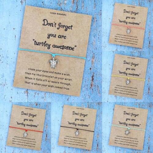 Turtle Bracelet Lucky Sea Turtle Tortoise Charm Bracelet Turtle Jewelry for Women Men Birthday Gifts Animal Beach Jewelry