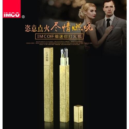 100% Original IMCO Copper Portable slender kerosene gasoline Petroleum oil lighter put into the cigarette case Smoking gift