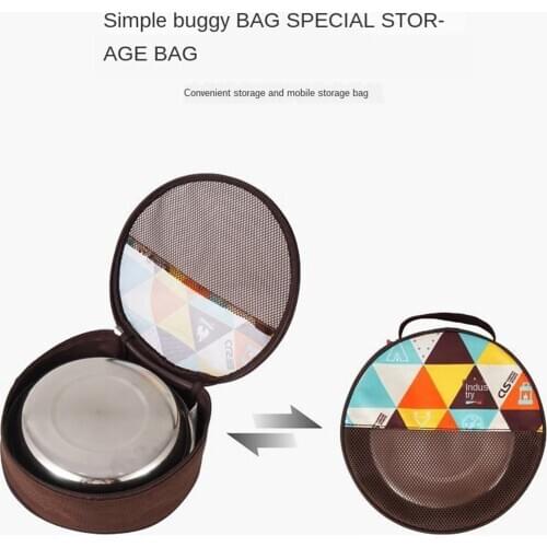 17 Stainless Steel Camping Tableware Bowl Plate Outdoor Cutlery with Storage Bag