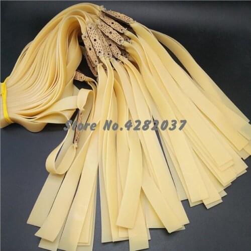 5pcs 0.9-1.5mm Flat Rubber Band High Elasticity Solid Color Slingshot Shooting Profession Hunting Accessories Rubber Band Tools