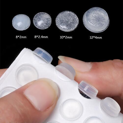 50/64/80/100PCS Transparent Silicone Buffer Pads Self-adhesive Damper Furniture Door Stopper Durable Anti-slip Bumper Buffer Pad