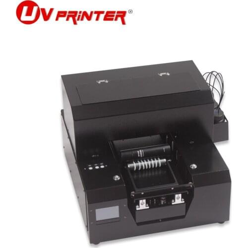 A4 UV flatbed printer mobile phone case colorful pattern printing automatic inkjet embossing varnish DTG with bottle holder