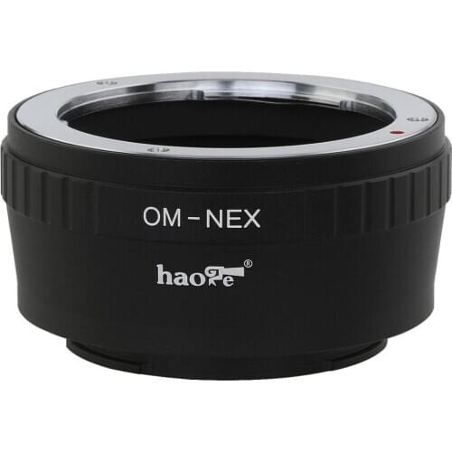 Haoge Lens Mount Adapter for Olympus Zuiko OM Mount Lens to Sony E-mount NEX Camera