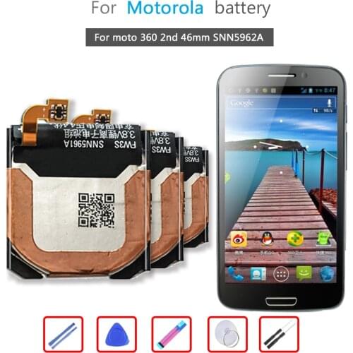 FW3L 375mAh Watch Battery For Moto 360 2nd 46mm SNN5962A Bateria
