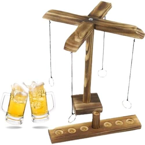 Drinking Game Toy Wooden Ring Toss Game Toss Hook Board Games Montessori Toy Games Kids Toys For Children Adult Party Home Game
