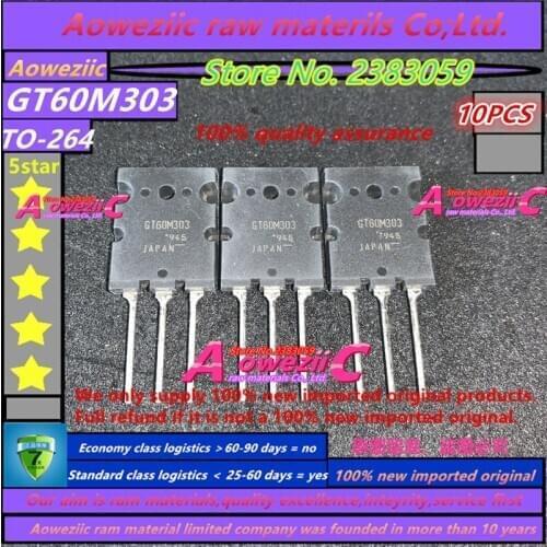 Aoweziic 100% new imported original GT60M303 TO-264 IGBT tube high power 900V 60A