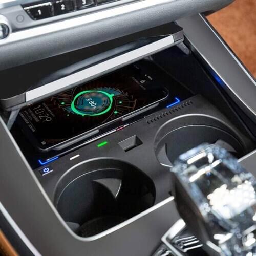 Car QI wireless charger 15w fast charging plate phone holder wireless phone charger for BMW X5 G05 X6 G06 2019 2020 accessories