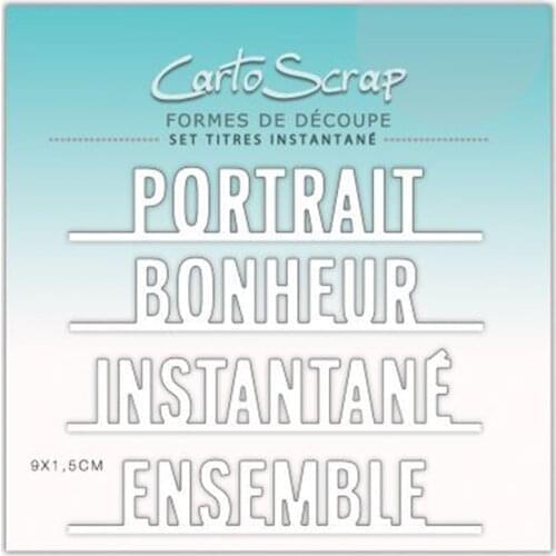 CH 2021 New Arrival Titres-instantane Metal Cutting Die 3D DIY Scrapbooking Carbon Sharp Craft Die Photo Invitation Card