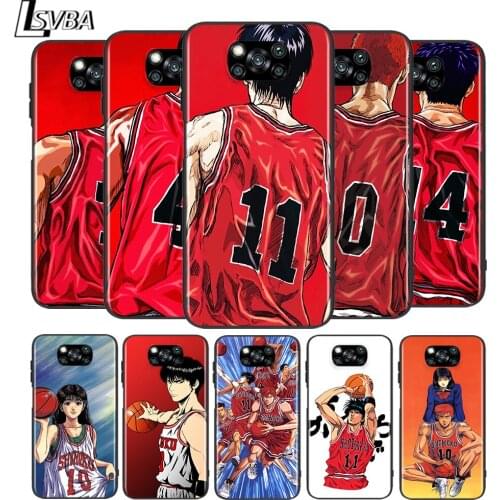 Slam dunk Sakuragi for Xiaomi Poco X3 NFC X2 M3 M2 F2 Pro C3 F1 A2 Lite A1 Mix3 Play Silicone Soft Black Phone Case