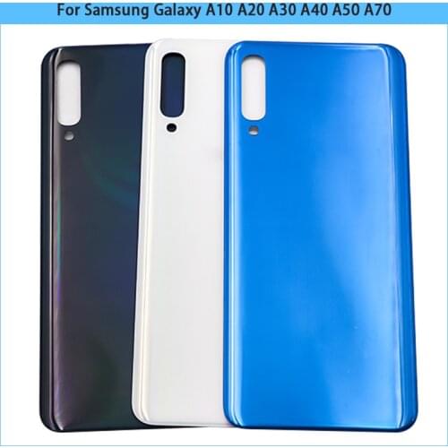 New A20 A30 A40 Battery Cover For Samsung Galaxy A50 A60 A70 Back Cover Rear Glass Housing Case
