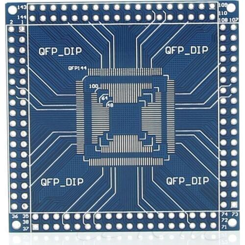 QFP/TQFP/LQFP 32/44/48/64/100/144 pin to DIP Pin Board Adapter Converter