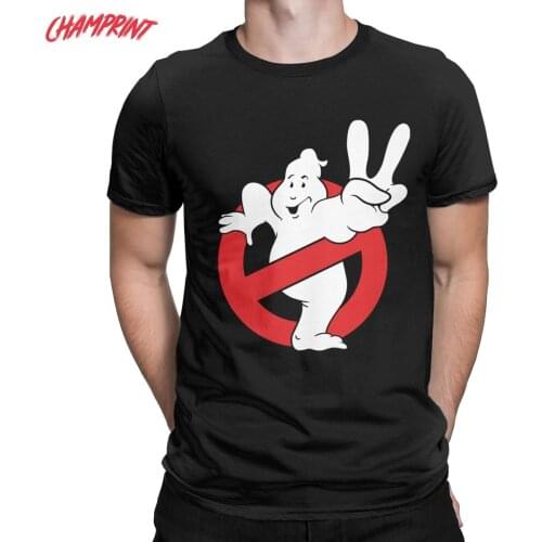 Ghostbusters Movie Music Ghost Busters Men T Shirts Humor Tee Shirt Short Sleeve T-Shirts 100% Cotton Printing Clothing