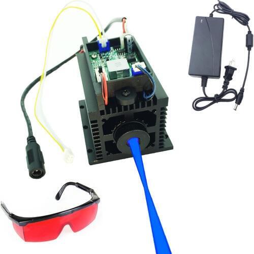 Focusable High Power 15W Laser Engraving Machine diy Cutting Head Laser Engraver Cutter metal wood 12V 450nm 15000mw TTL Analog