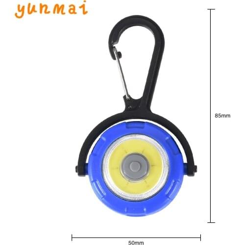 Built In Battery Mini Flashlight Keychain Light Portable 4 Modes Clampable Rotatable Applicable Torch For Emergency Situations