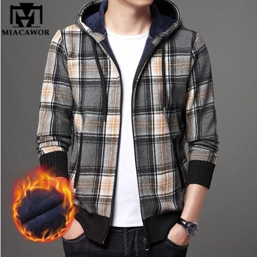 MIACAWOR Hooded Jackets For Men