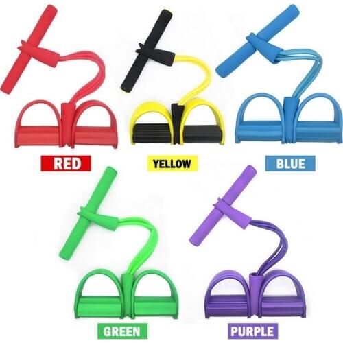 Multi Function Tension Rope Strong Fitness Resistance Bands Latex Pedal Women Men Sit Up Pull Ropes Yoga Fitness Equipment