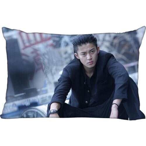 35x45cm Pillowcase Oguri Shun Rectangle Silk Pillowcases Bed Home Living Room Pillow Covers One Side Custom gift