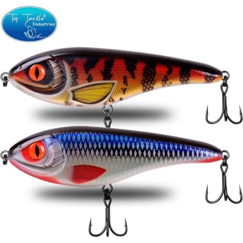 New Big Size 170mm 135g Jerk bait Slow Sinking Artificial Hard JerkBait Fishing Lure With Two Strengthen Hooks