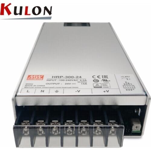 Original MEAN WELL HRP-300-24 single output 336W 14A 24V meanwell Power Supply HRP-300 with PFC function