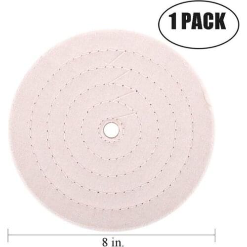 1pc 8 inches Wheels Buffing Polishing Wheel Flannel Polished Buffing Wheel Gold Silver Jewelry Mirror Metal Polishing Wheel