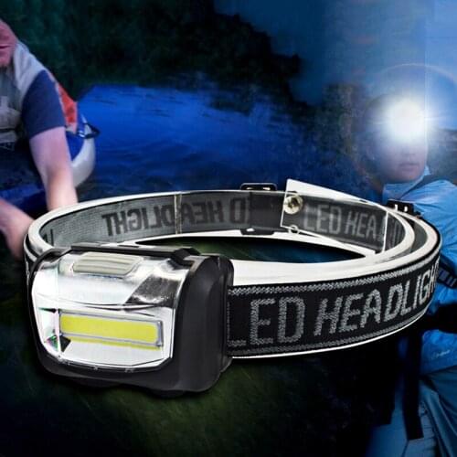 1PC Adjustable LED Headlamp Headlight Hard Hat Light Portable Mini Headlamp Lightweight Camping Fishing Biking Outdoor Tools