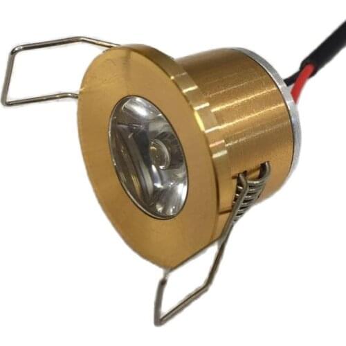 5pcs/lot Mini Downlight Under 31mm Cabinet Spot Light 1W Ceiling Recessed Lamp AC85-265V Dimmable Down lights free shipping