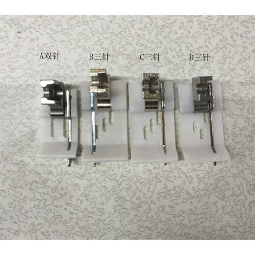 Ndustrial sewing machine double needle double chain, three needle three chain plastic, left and right end chain car presser foo