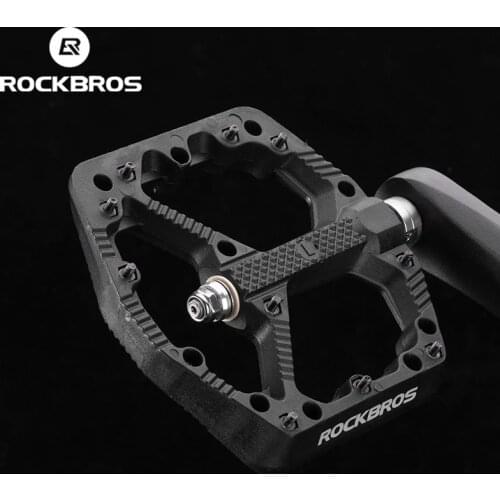 ROCKBROS Bicycle Pedals Non-slip MTB Bmx Cycling Pedals Nylon Ultralight Waterproof Bike Platform Pedals Bicycle Accessories