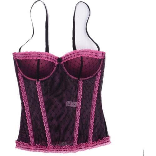 Fashion breathable shaper lace spaghetti strap sexy set low-waist abdomen drawing push up corset corselets basic beauty care