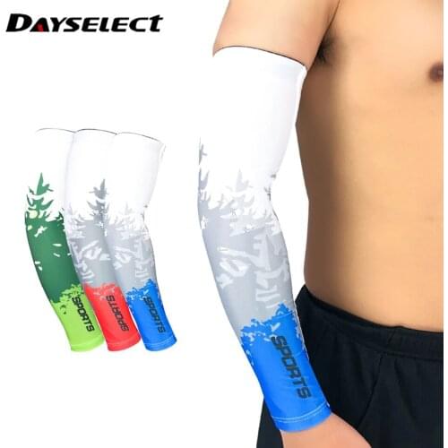 1 Pair Men Women Printed Cycling Sleeves MTB Bike Bicycle UV Protection warmer Arm sleeve