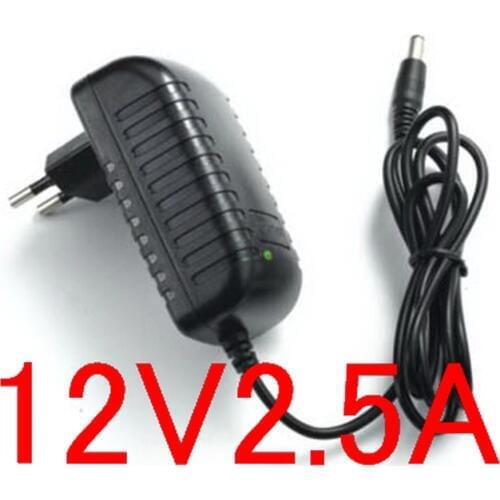 1PCS 12v 2.5A switching power supply LED lamp power supply 12v 2500MA for Mini car Audio power amplifier power adapter