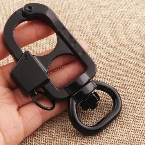30mm Large Black Lobster Swivel Clasps Hook Claws Carabiner Snap Buckle Gate Bag Handbag Snap-1 PCS