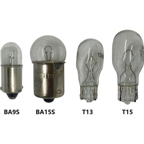 10pcs BA9S T4W T8.5 G18 1156 BA15S Halogen lamp 12V 10W T13 T15 W16W white amber Interior Light Clearance Light bulbs