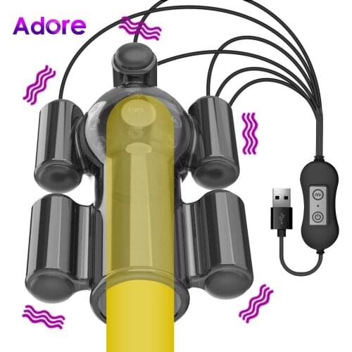 20 Speed Penis Vibrator Sex Toys for Men Penis Trainer Ring Glans Vibrator Toys for Adult Delay Ejaculation Male Dick Masturbate